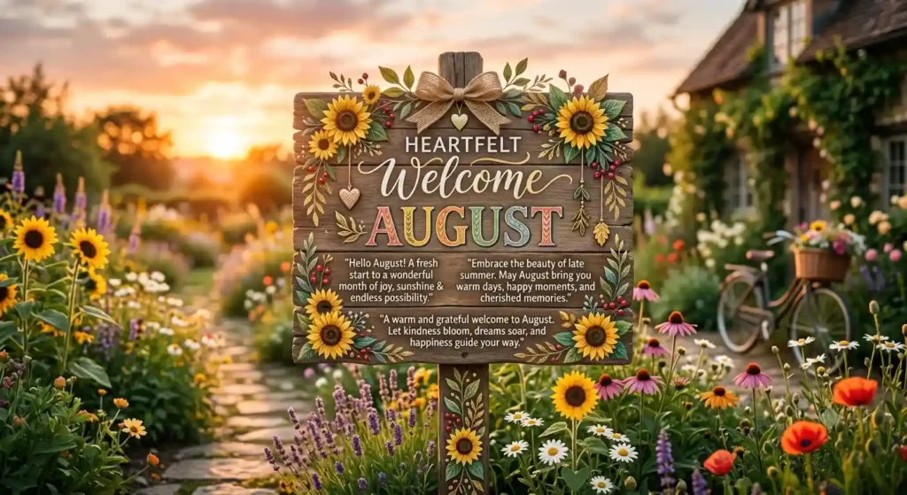 Heartfelt Welcome August Quotes