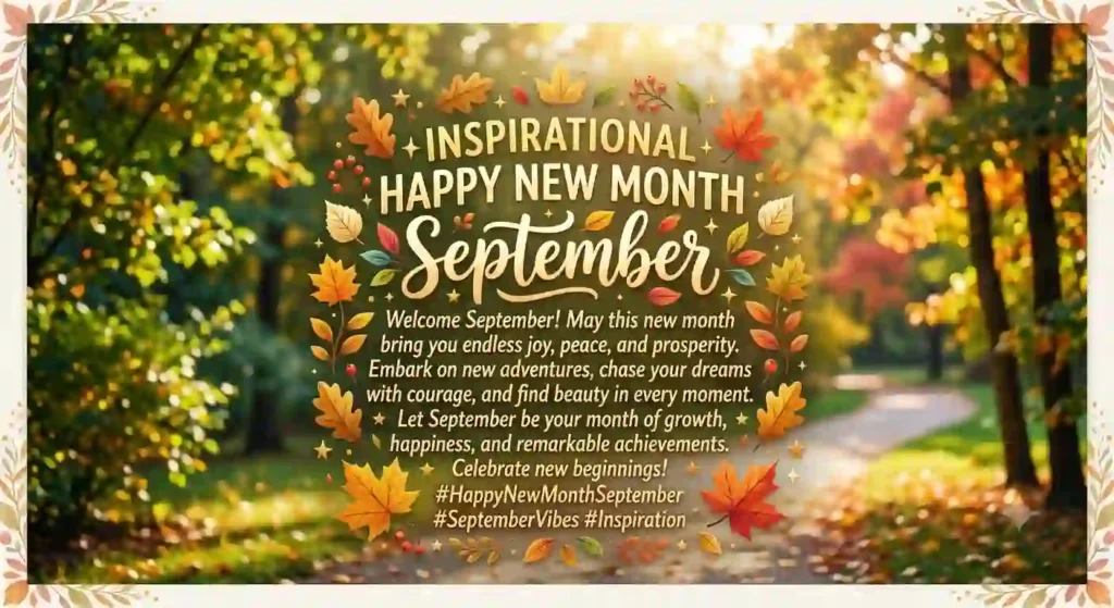  Inspirational Happy New Month September Wishes