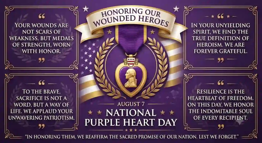 Inspirational National Purple Heart Day Quotes