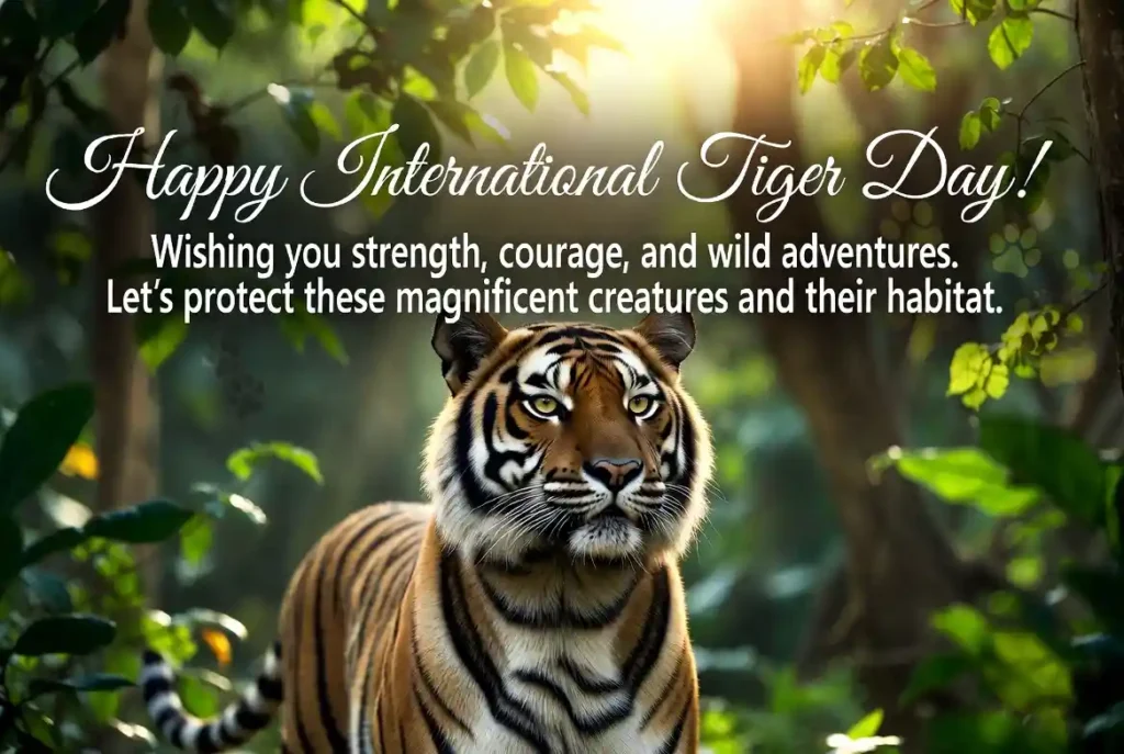 International Tiger Day Wishes in English