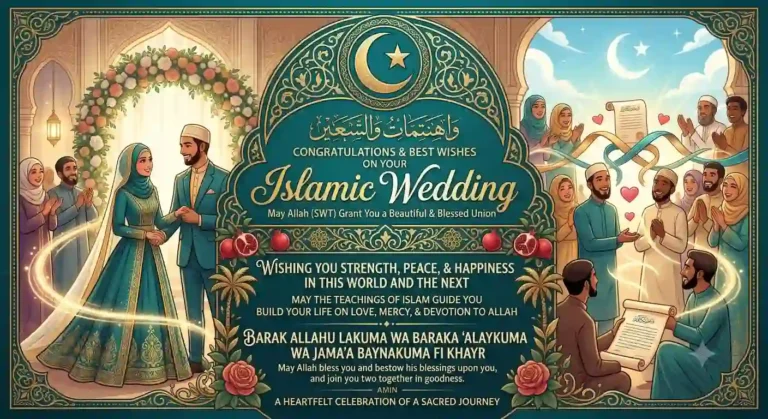 islamic wishes on wedding