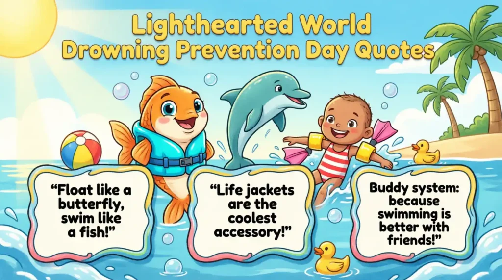 Lighthearted World Drowning Prevention Day Quotes