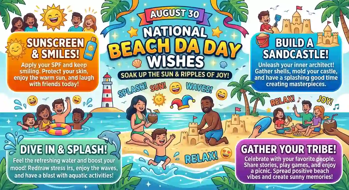 National Beach Day Wishes