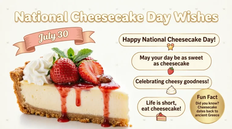 National Cheesecake Day Wishes