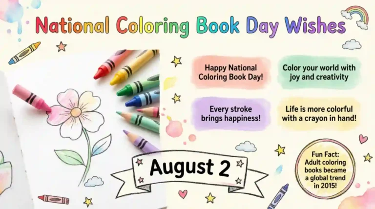 National Coloring Book Day Wishes