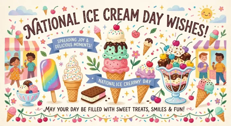 National Ice Cream Day Wishes