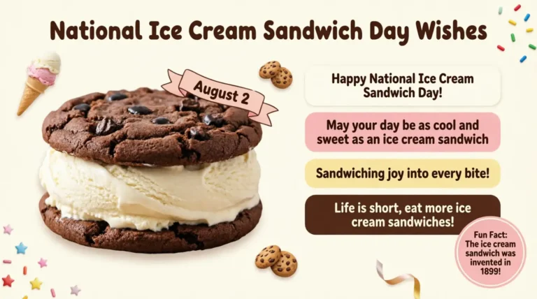 National Ice Cream Sandwich Day Wishes