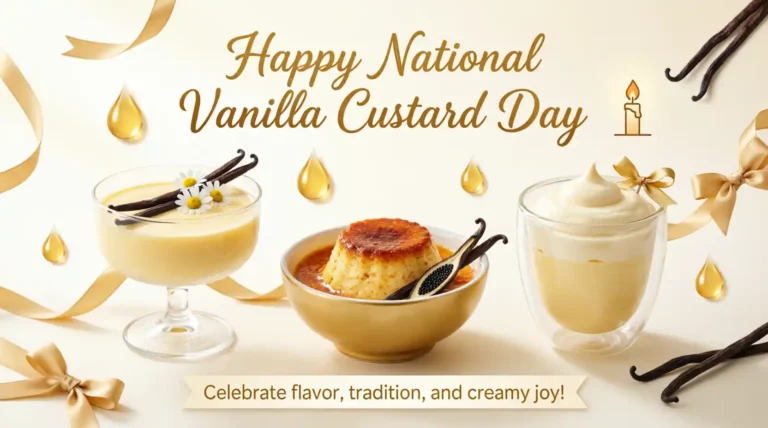 National Vanilla Custard Day Wishes