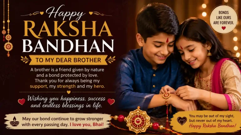 Raksha Bandhan wishes for brother