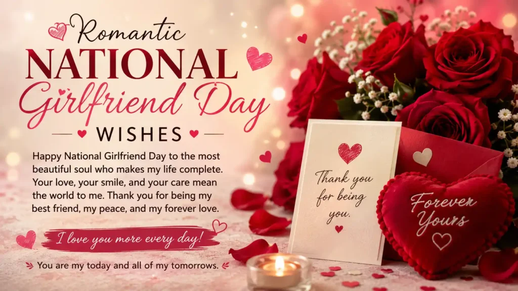 Romantic National Girlfriend Day Wishes