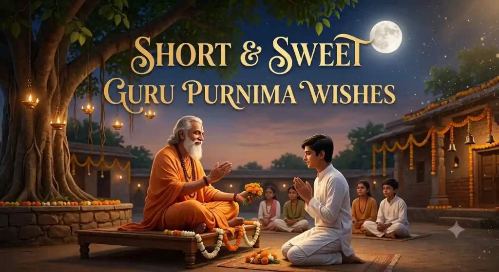 Short & Sweet Guru Purnima Wishes