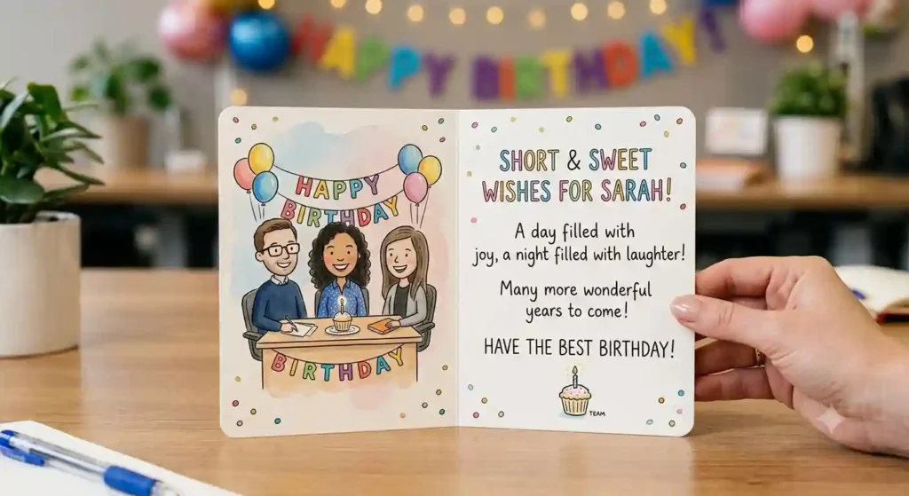 Short & Sweet Short Birthday Wishes for Coworker