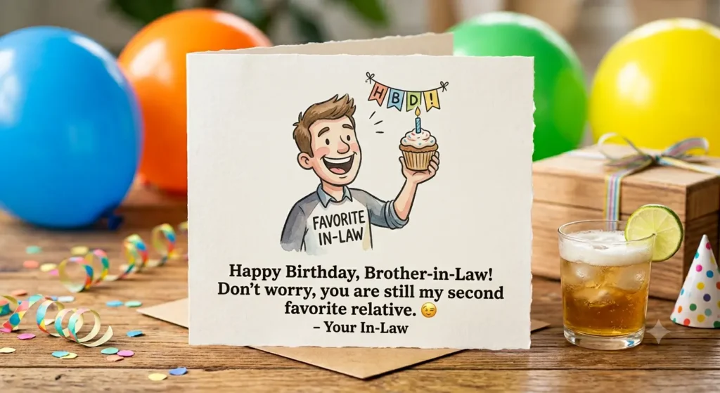 Short & Sweet Short Funny Birthday Wishes for Brother-in-Law