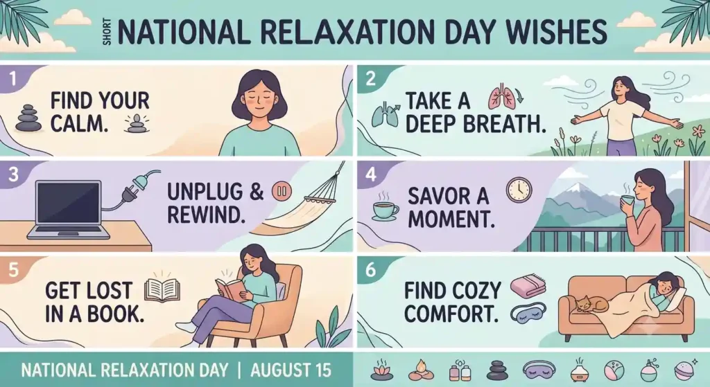  Short National Relaxation Day Wishes