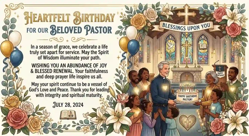  Spiritual Birthday Wishes for Pastor