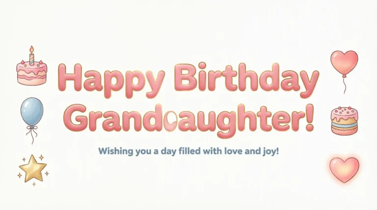 birthday wishes for granddaughter