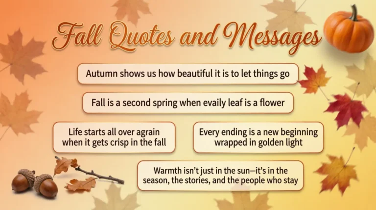 Fall Quotes and Messages