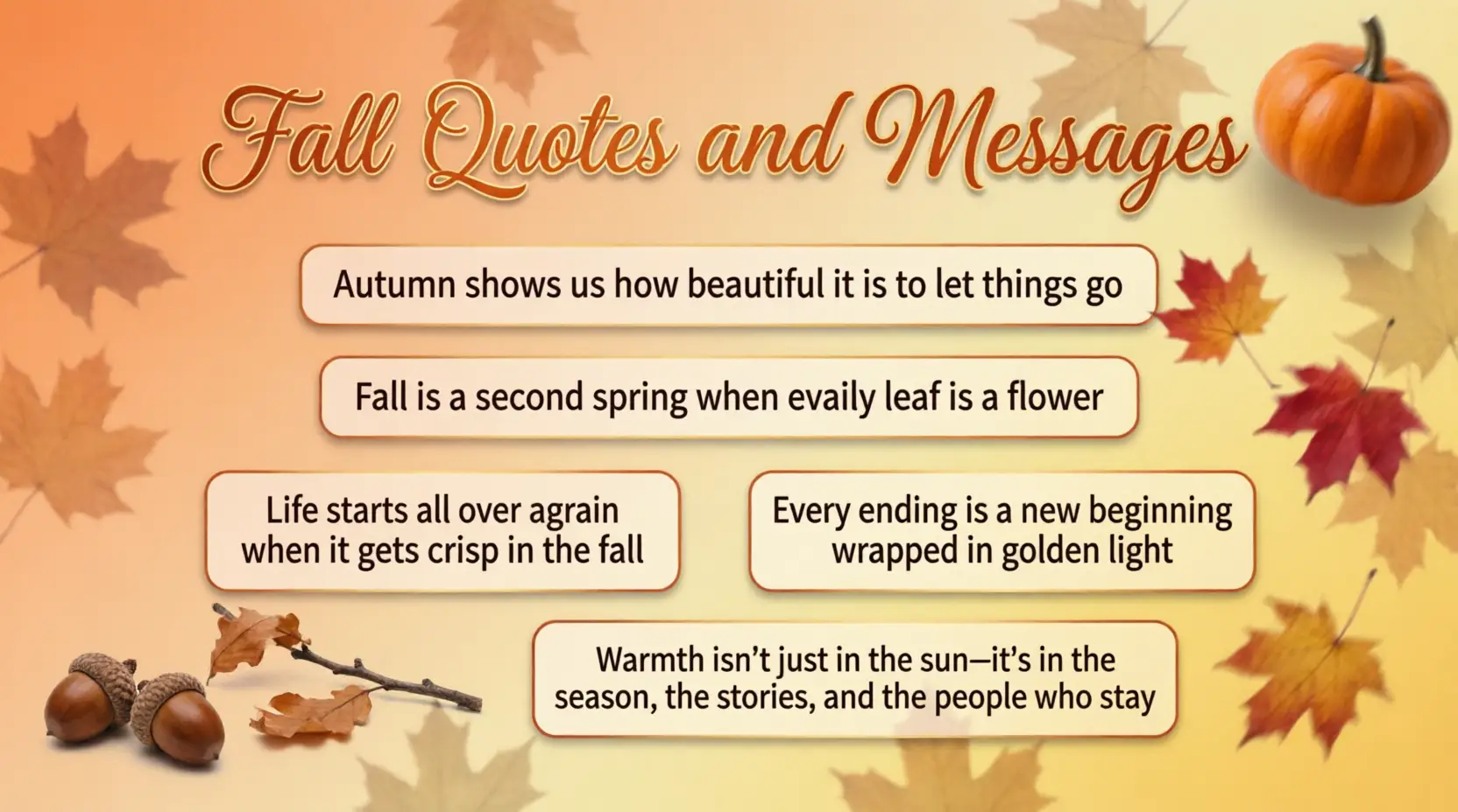 Fall Quotes and Messages