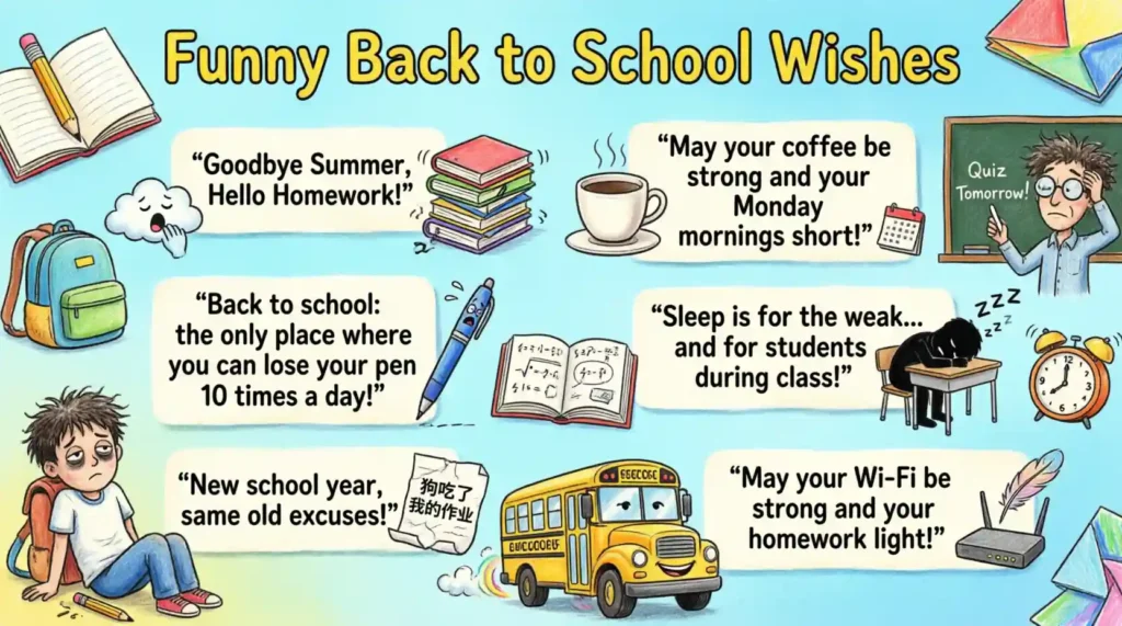 Funny Back to School Wishes