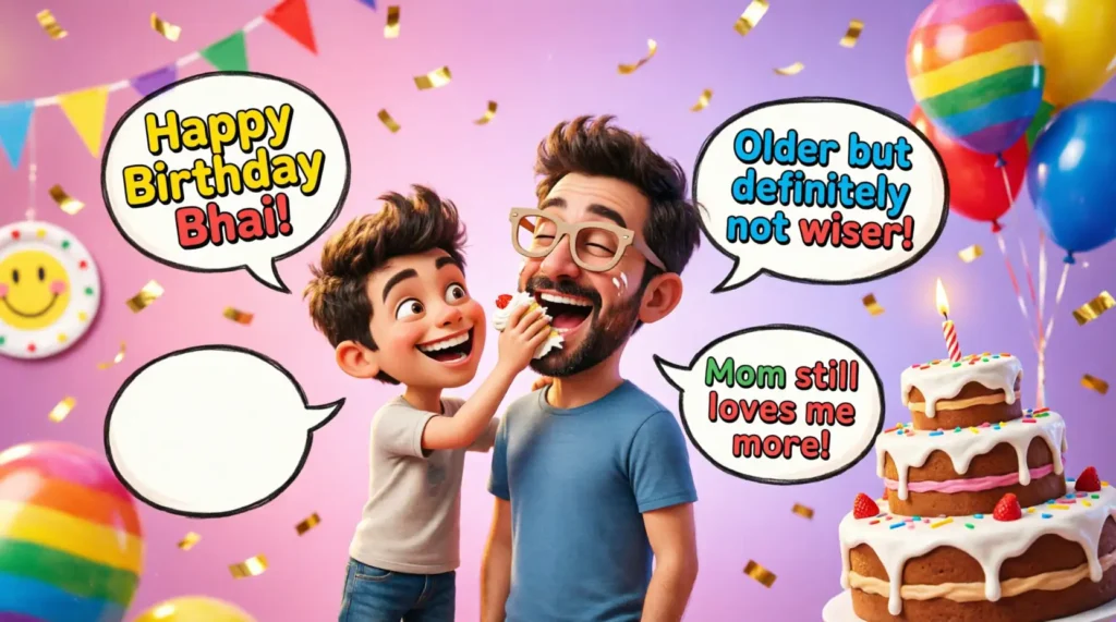 Funny Birthday Wishes for Bhai