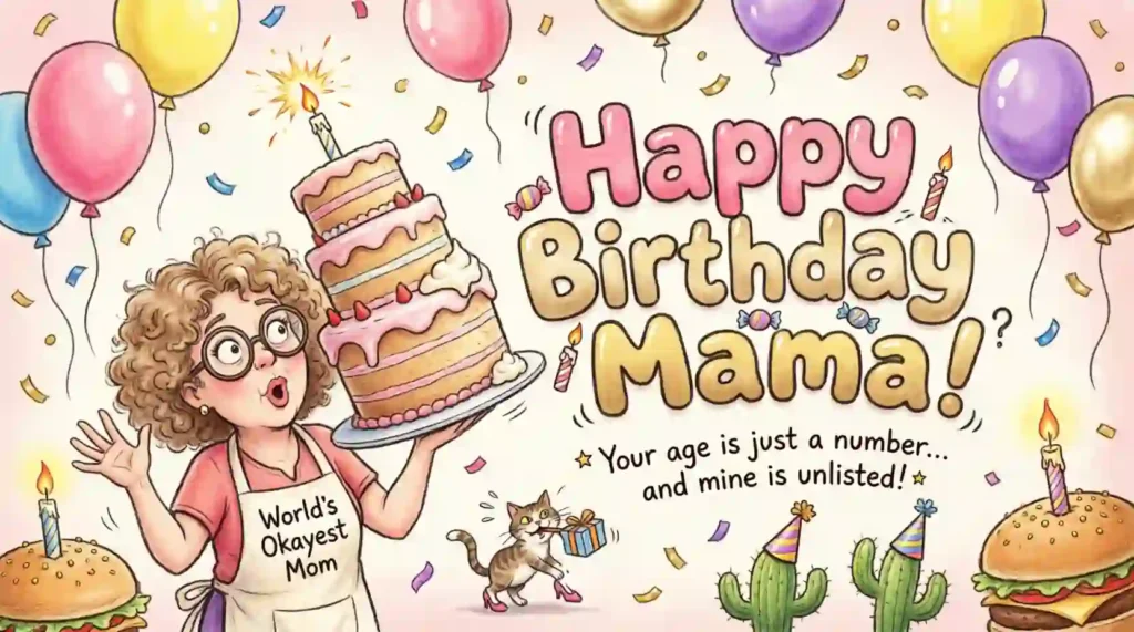 Funny Birthday Wishes for Mama