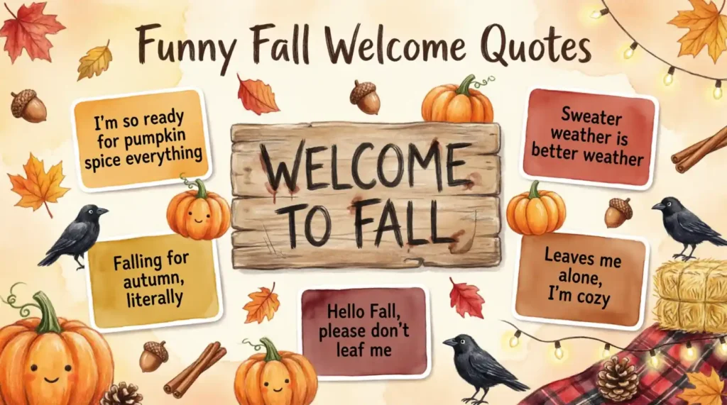 Funny Fall Welcome Quotes
