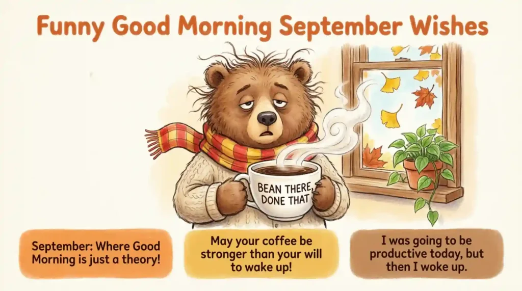 Funny Good Morning September Wishes