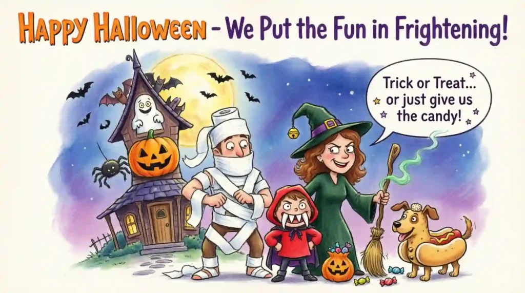 Funny Halloween Messages for Family