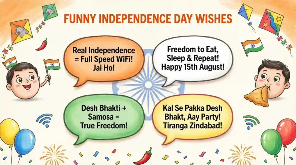 Funny Independence Day Wishes