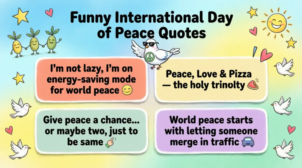 Funny International Day of Peace Quotes