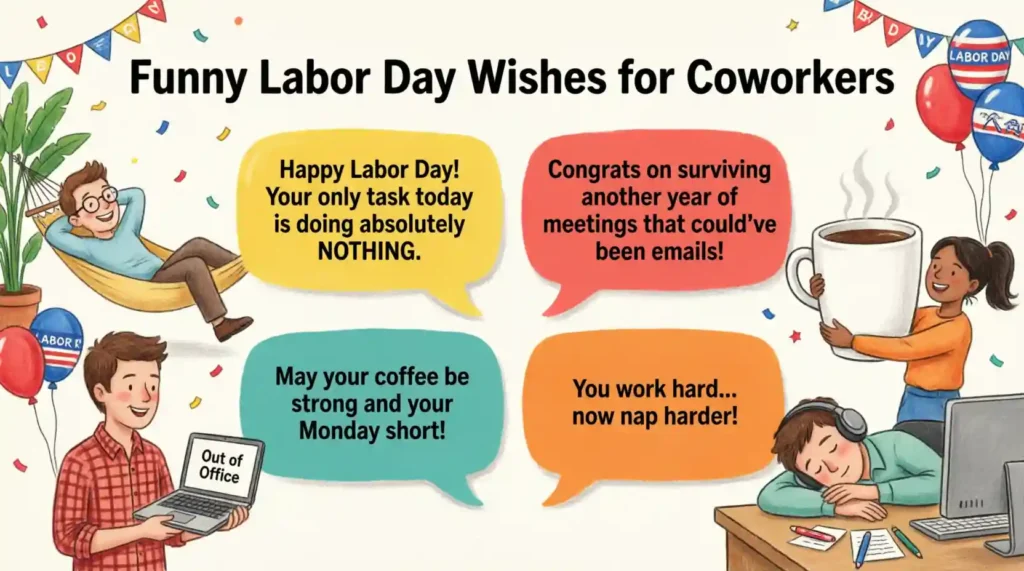 Funny Labor Day Wishes for Coworkers