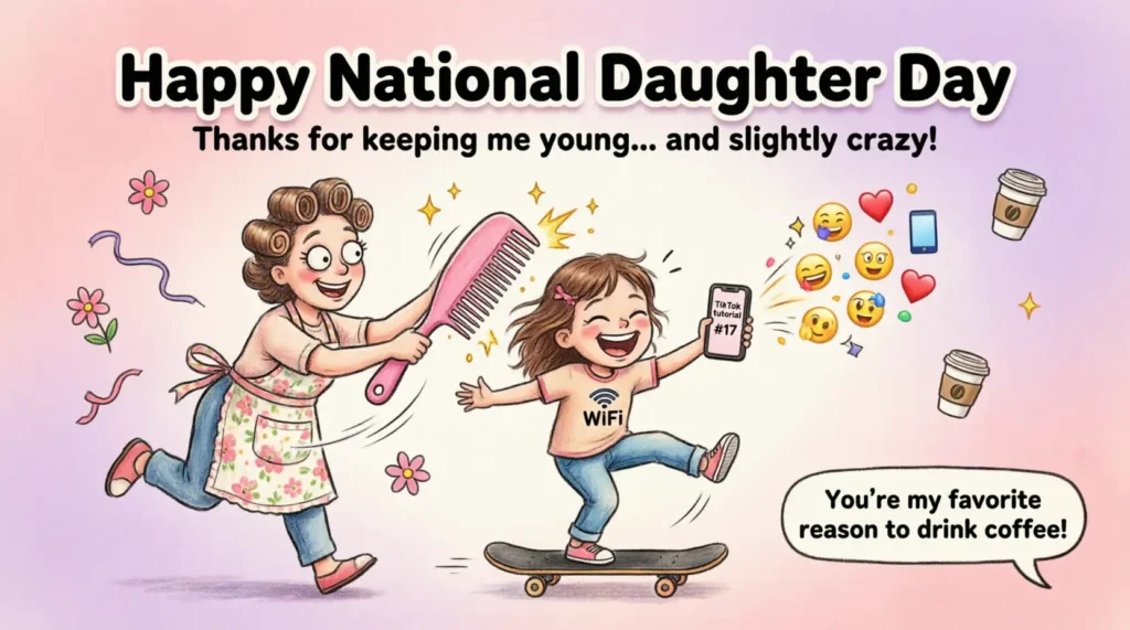  Funny National Daughter Day Wishes