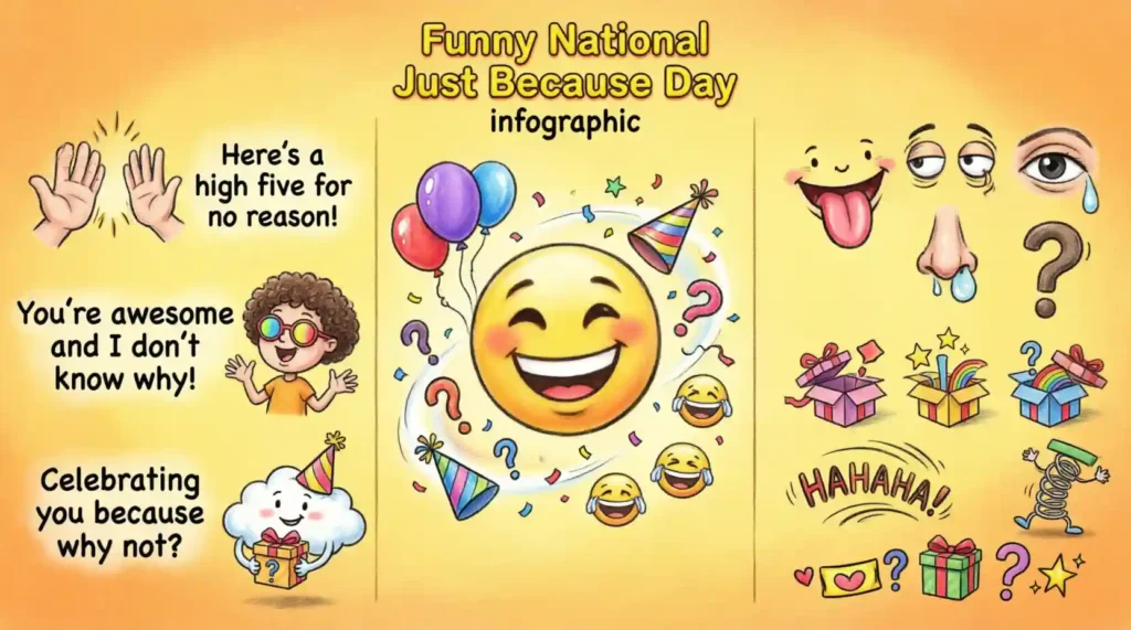 Funny National Just Because Day Wishes