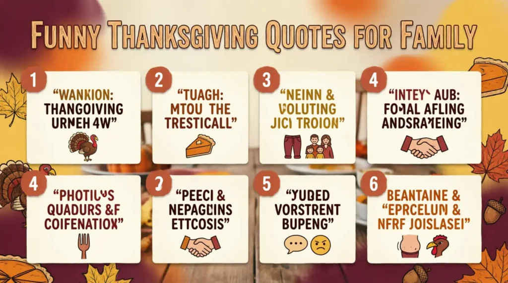 Funny Thanksgiving Quotes for Family