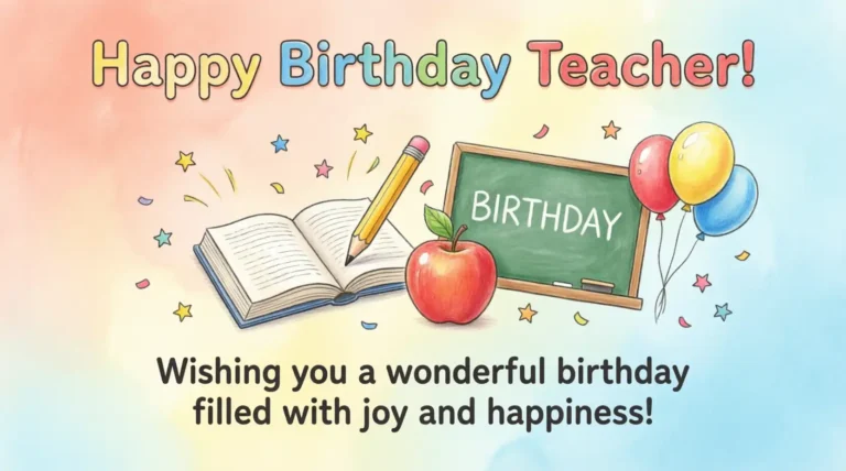 happy birthday wishes for teacher
