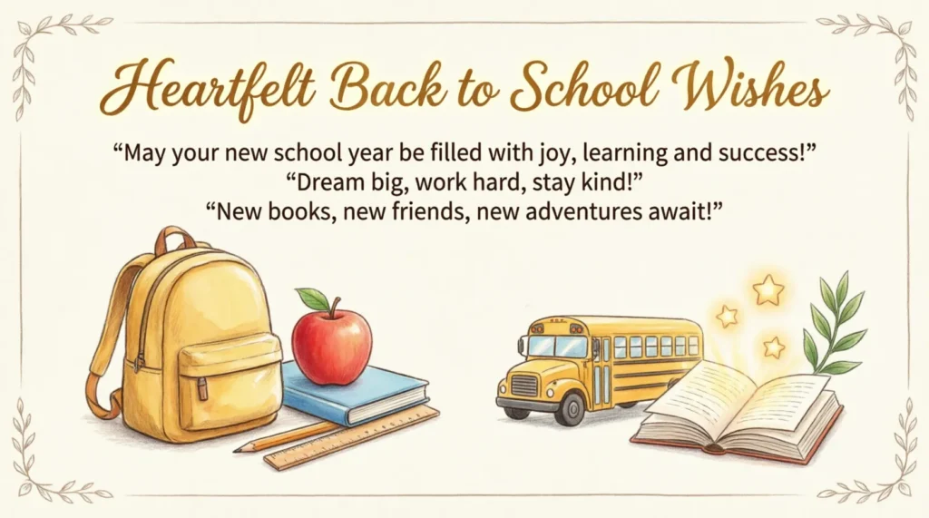 Heartfelt Back to School Wishes