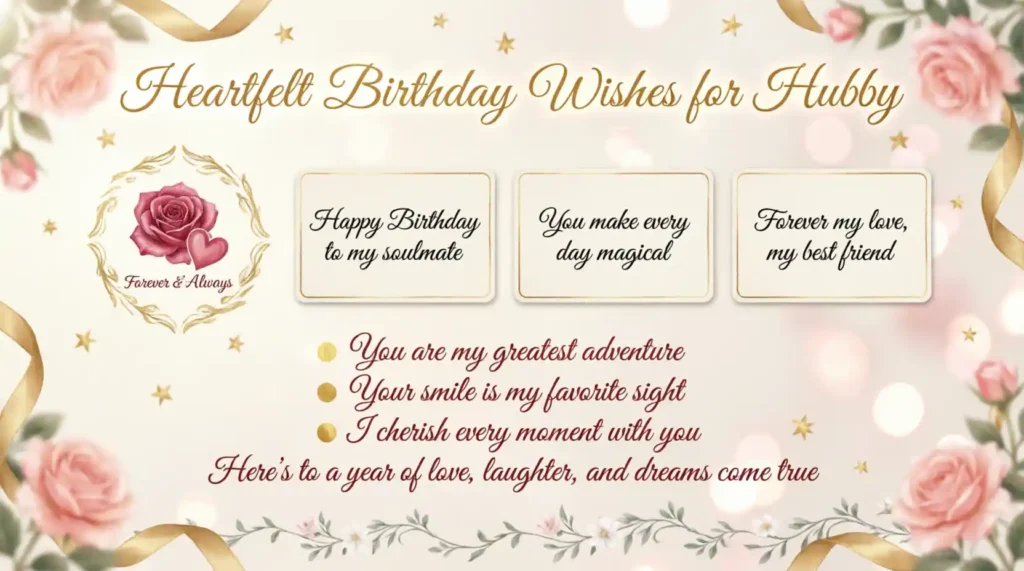 Heartfelt Birthday Wishes for Hubby