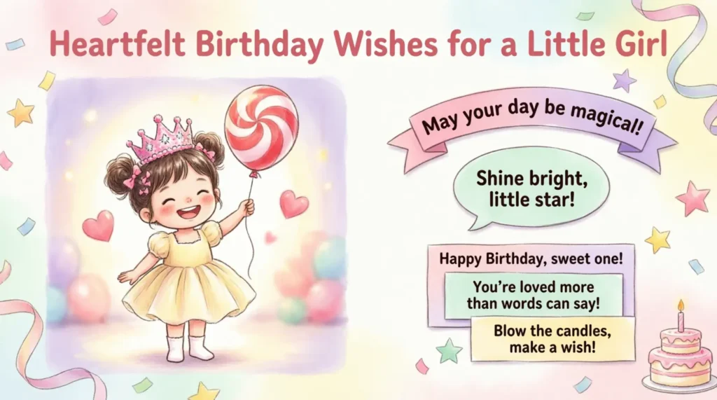 Heartfelt Birthday Wishes for Little Girl