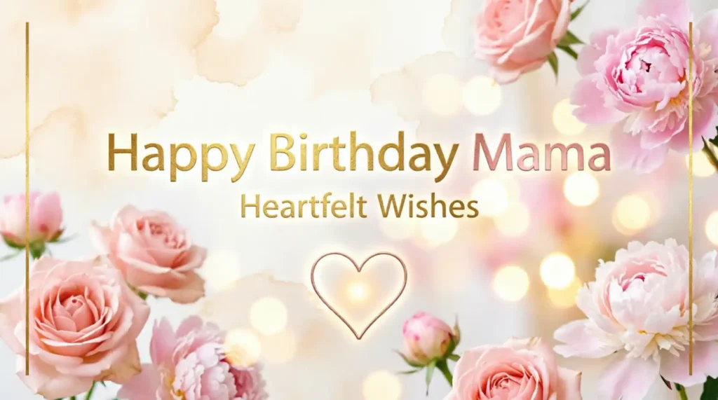 Heartfelt Birthday Wishes for Mama