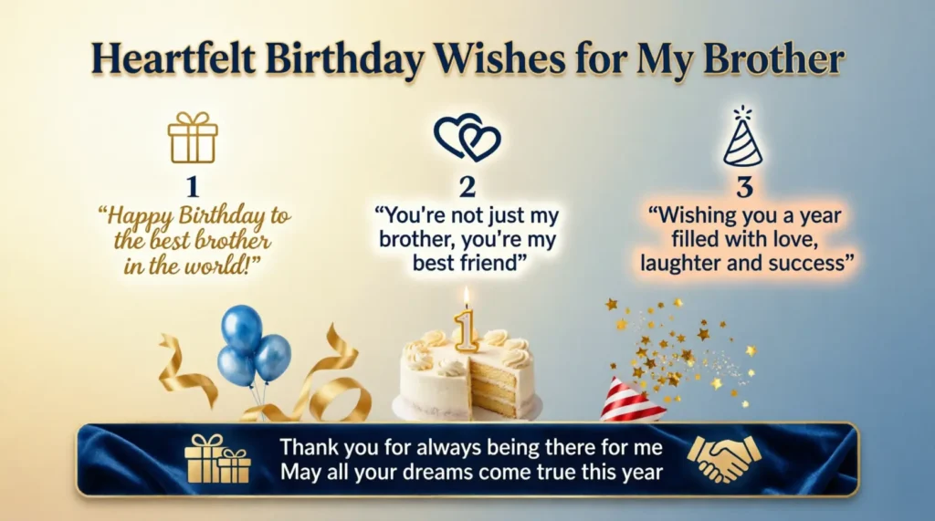 Heartfelt Birthday Wishes for My Brother