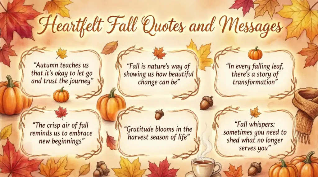 Heartfelt Fall Quotes and Messages
