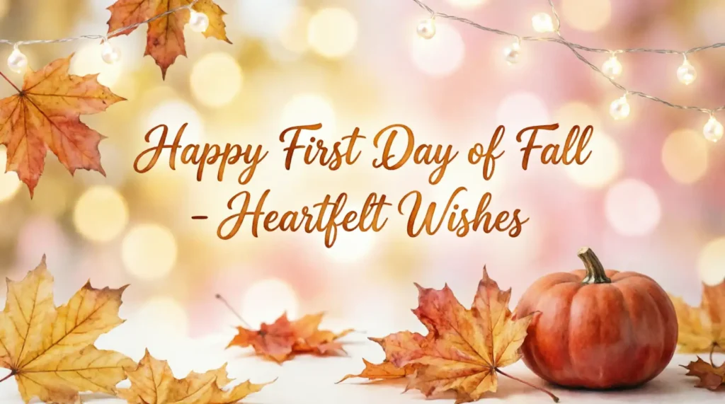 Heartfelt First Day of Fall Wishes