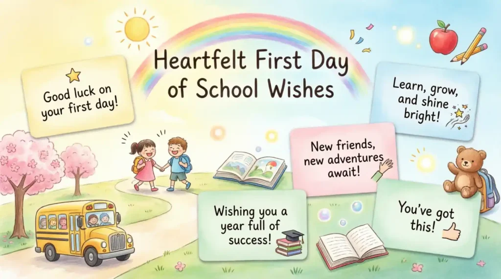 Heartfelt First Day of School Wishes