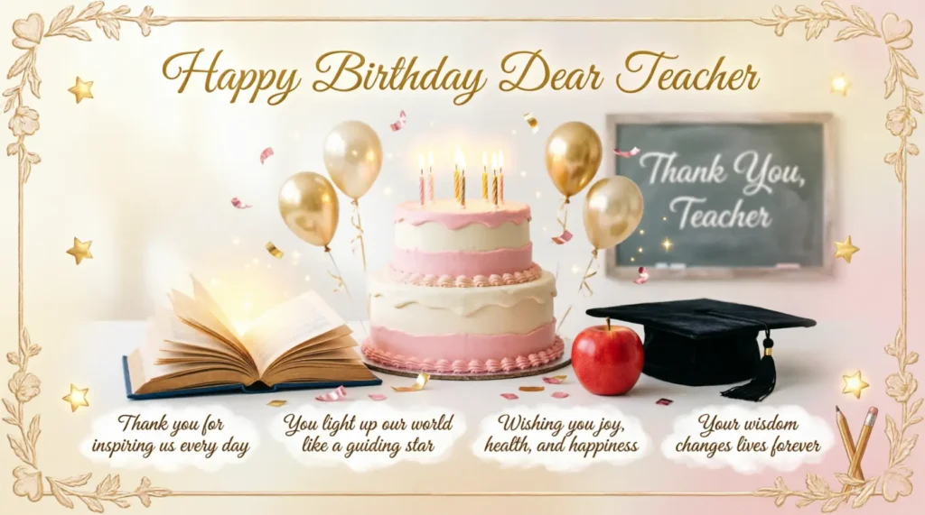  Heartfelt Happy Birthday Wishes for Teacher