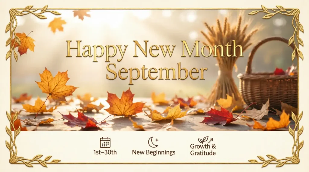 Heartfelt Happy New Month September Wishes