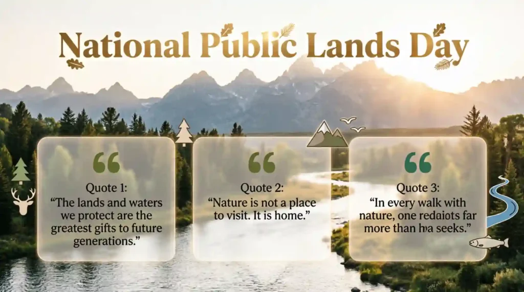 Heartfelt National Public Lands Day Quotes