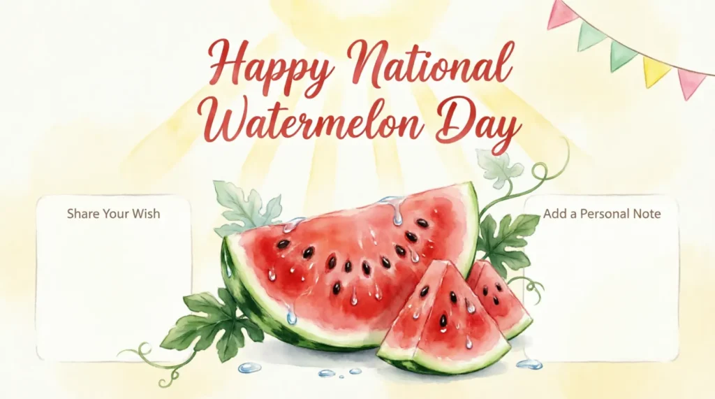 Heartfelt National Watermelon Day Wishes