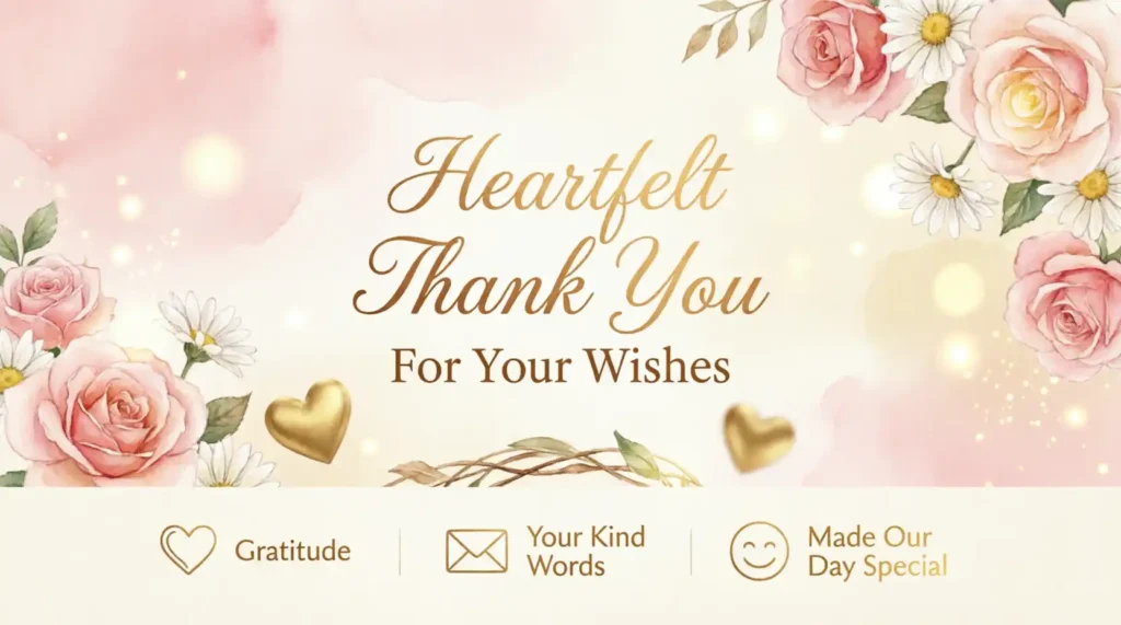 Heartfelt Thank You for Your Wishes