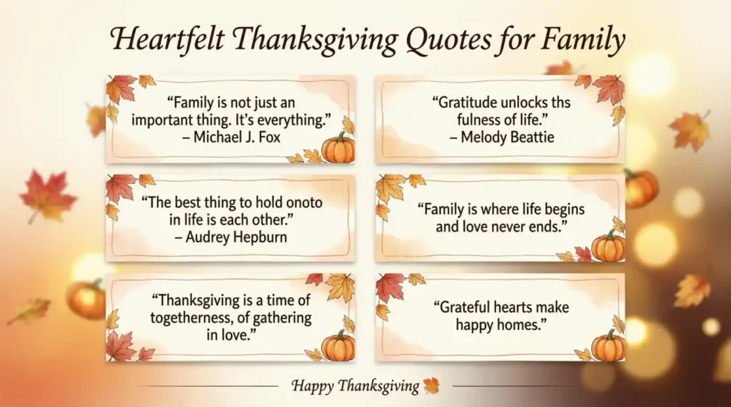  Heartfelt Thanksgiving Quotes for Family