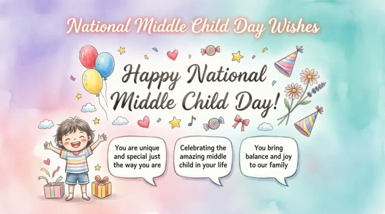 National Middle Child Day Wishes